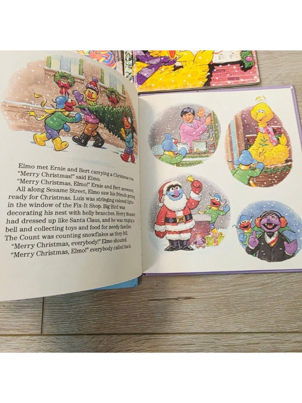 8 Vtg Golden Books HC PB Mix Sesame Street Books Christmas Grover Grouch Herry - Picture 8 of 16